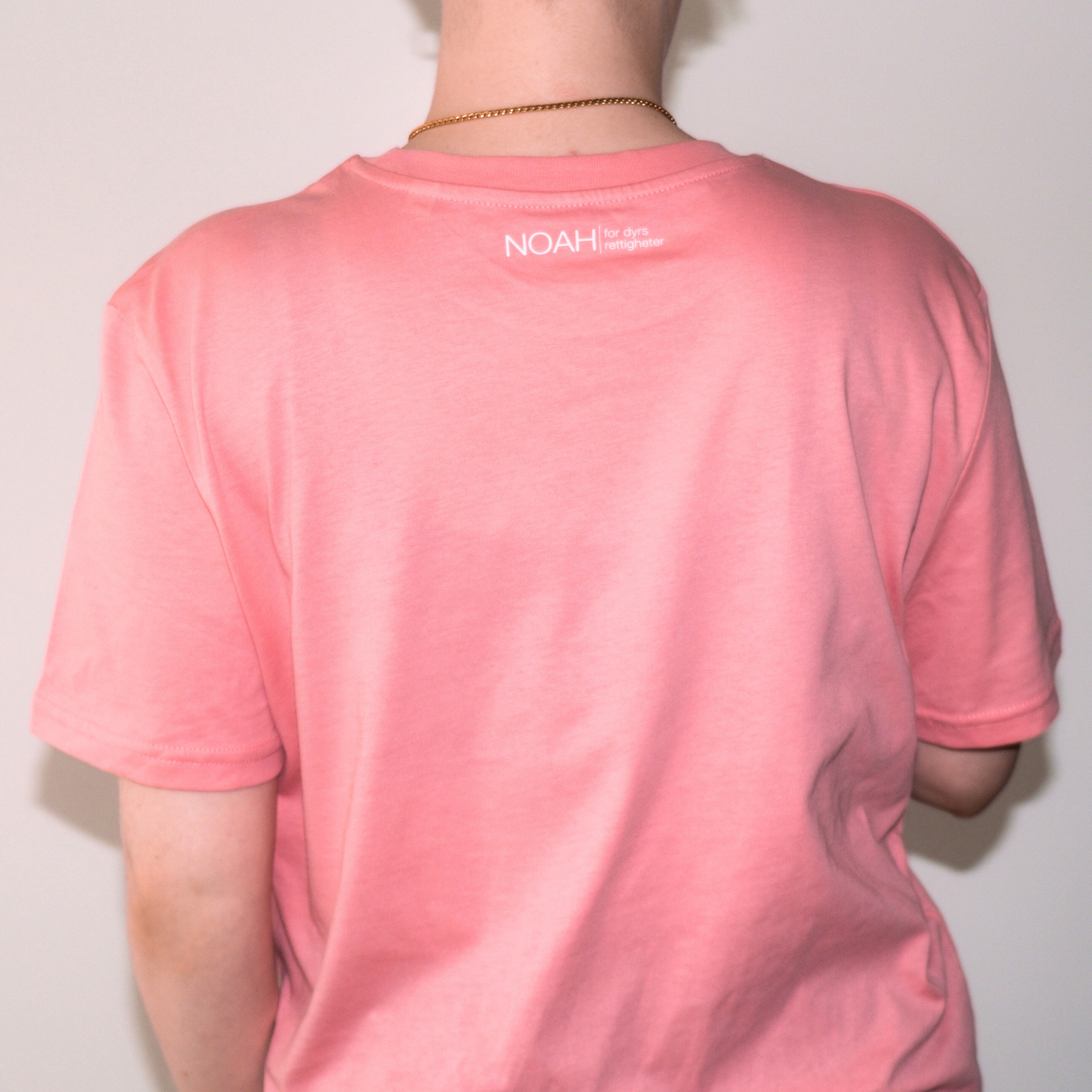 T-skjorte dyrevenn (lys rosa)