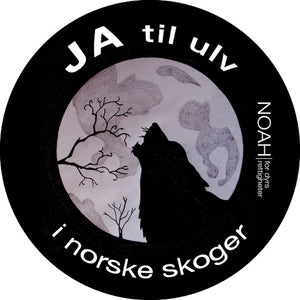 Button: Ulv og måne